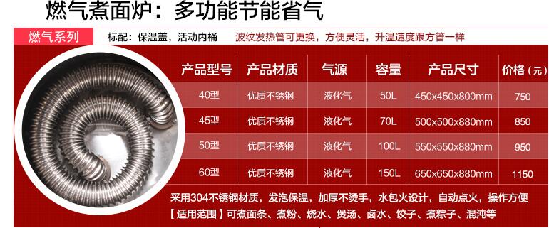 燃氣節能煮麵爐、多功能煮麵爐