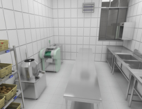 學校食堂午夜视频免费在线观看設備廠家教你設計粗加工間